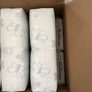 1/NB UNOPENED 2pk parasol TCF Diapers and 2 unopened Natural Baby Wipes Packs